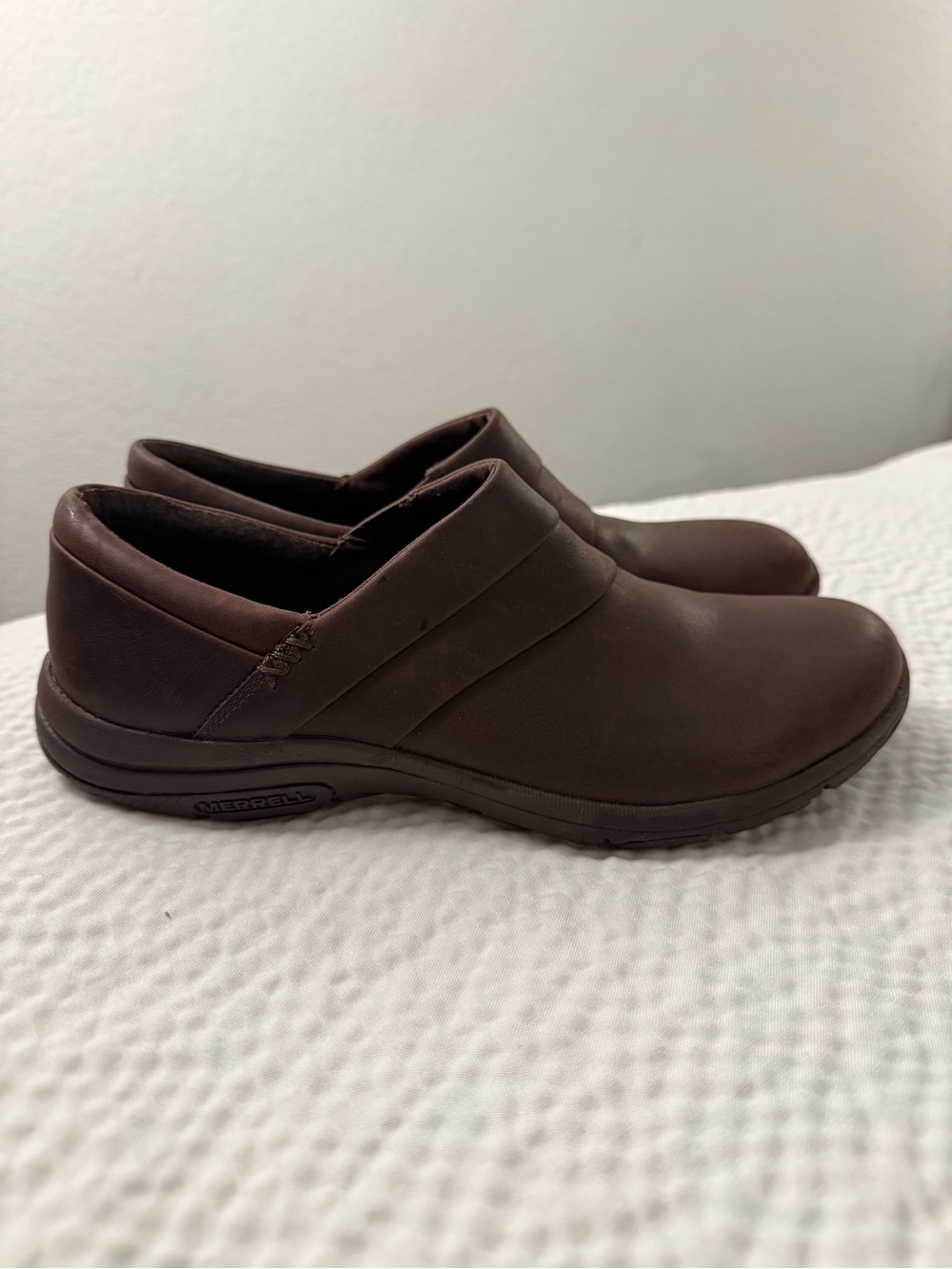 Merrell Dassie Stitch Slip-On Leather Shoes Espresso Women's 9.5